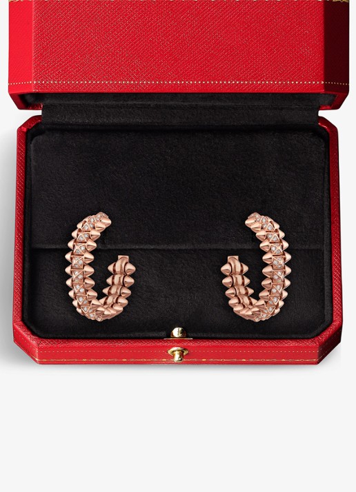 Cartier Clash de Cartier oorringen, klein model van 18 karaat roségoud met 0.51 ct diamant CRN8515239 - detail 7 roségoud