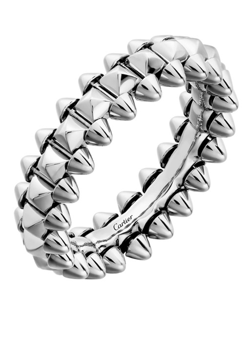 Cartier Clash de Cartier ring small van 18k witgoud CRB4233100 - voorkant 6 witgoud