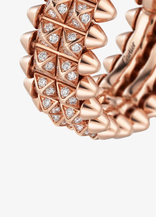 Cartier Clash de Cartier ring van 18 karaat roségoud met diamant CRB42379 - achterkant 3 roségoud