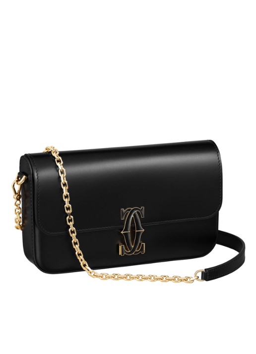 Cartier Double C Mini Chain crossbodytas van kalfsleer CRL1002303