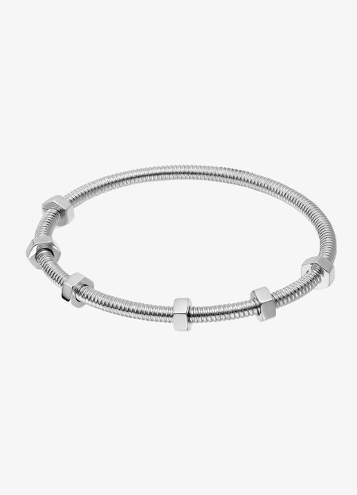 Cartier Écrou de Cartier bangle, van 18 karaat witgoud CRB6049617 - detail 2 witgoud