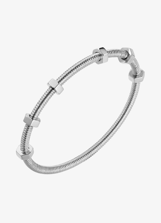 Cartier Écrou de Cartier bangle, van 18 karaat witgoud CRB6049617