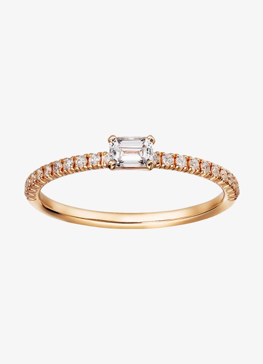 Cartier Étincelle de Cartier ring van 18 karaat roségoud met 0.10 ct diamant CRB42167