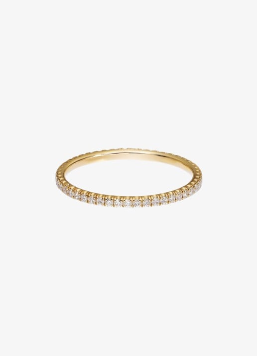 Cartier Etincelle de Cartier trouwring van 18 karaat geelgoud met 0.22 ct diamant CRB4212000 - voorkant 6 geelgoud