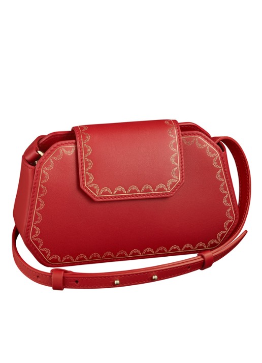 Cartier Guirlande de Cartier handtas van kalfsleer CRL1002226 - voorkant 2 steenrood