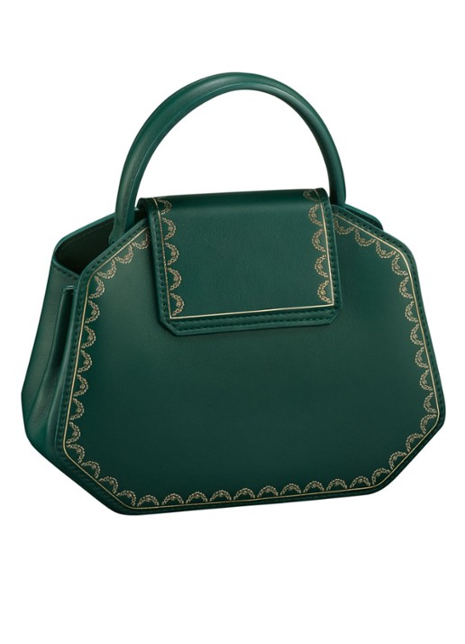 Cartier Guirlande de Cartier mini handtas van kalfsleer - achterkant 6 groen