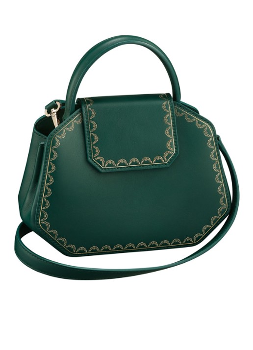 Cartier Guirlande de Cartier mini handtas van kalfsleer - voorkant 7 groen