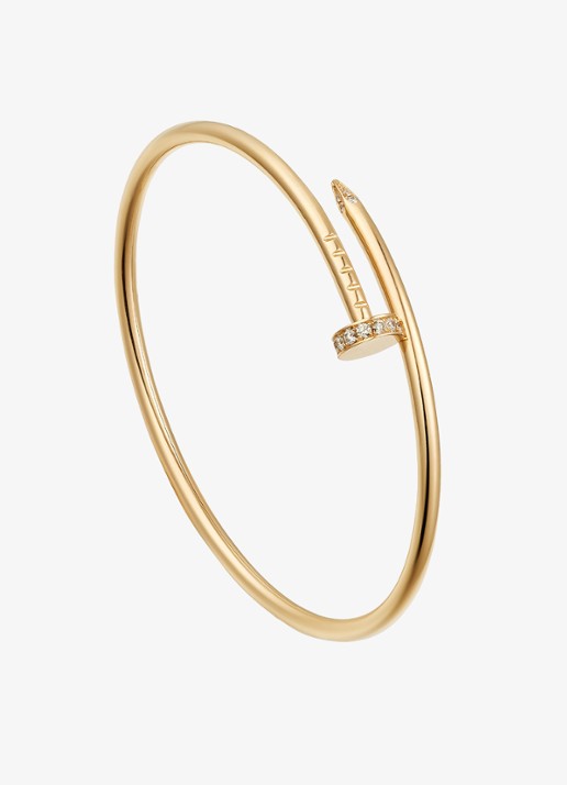 Cartier Juste un Clou armband, klein model van 18 karaat geelgoud met 0.18 ct diamant CRB6066117