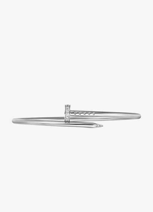 Cartier Juste un Clou armband, klein model van 18 karaat witgoud met 0.18 ct diamant CRB6084017 - detail 6 witgoud
