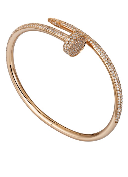Cartier Juste un Clou armband van 18 karaat roségoud met 374 diamanten CRN6702100 - voorkant 7 roségoud