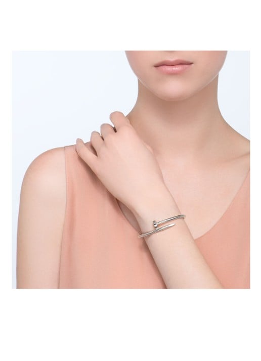 Cartier Juste un Clou armband van 18 karaat witgoud B6048300 - detail 2 witgoud