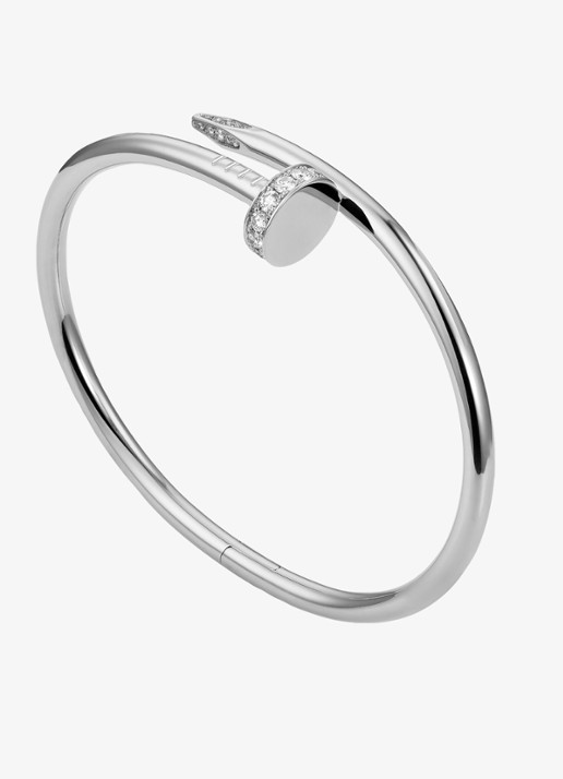 Cartier Juste un Clou armband van 18 karaat witgoud met 0.58 ct diamant CRB60487