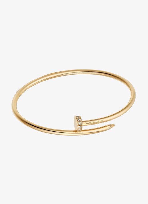 Cartier Juste un Clou bangle, klein model van 18 karaat geelgoud met 0.18 ct diamant CRB6066117 - achterkant 8 geelgoud