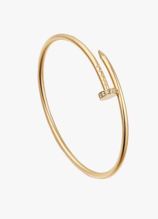 Cartier Juste un Clou bangle, klein model van 18 karaat geelgoud met 0.18 ct diamant CRB6066117