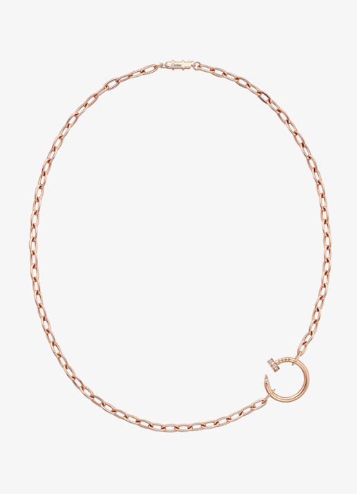 Cartier Juste un Clou ketting van 18 karaat roségoud met 0.13 ct diamant CRB7224902