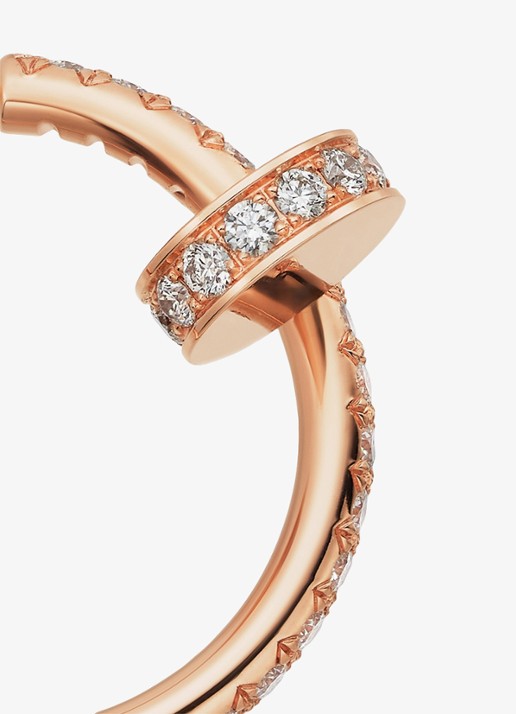Cartier Juste un Clou oorringen, small model van 18 karaat roségoud met 0.51 ct diamant CRB8301429 - detail 5 roségoud
