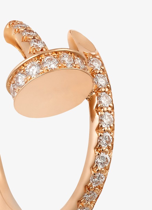 Cartier Juste un Clou oorringen, small model van 18 karaat roségoud met 0.51 ct diamant CRB8301429 - detail 6 roségoud