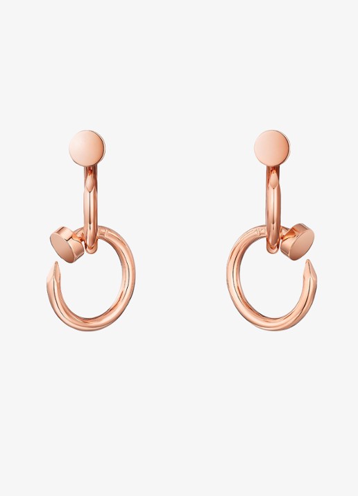 Cartier Juste un Clou oorstekers van 18 karaat roségoud CRB8301527 - achterkant 6 roségoud