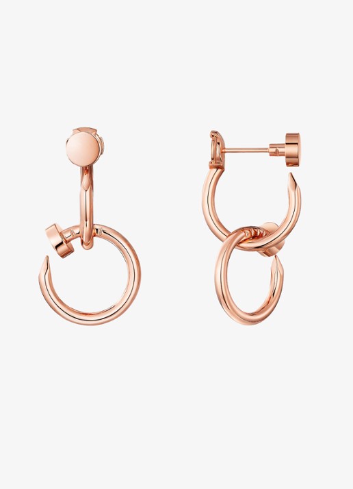 Cartier Juste un Clou oorstekers van 18 karaat roségoud CRB8301527 - detail roségoud