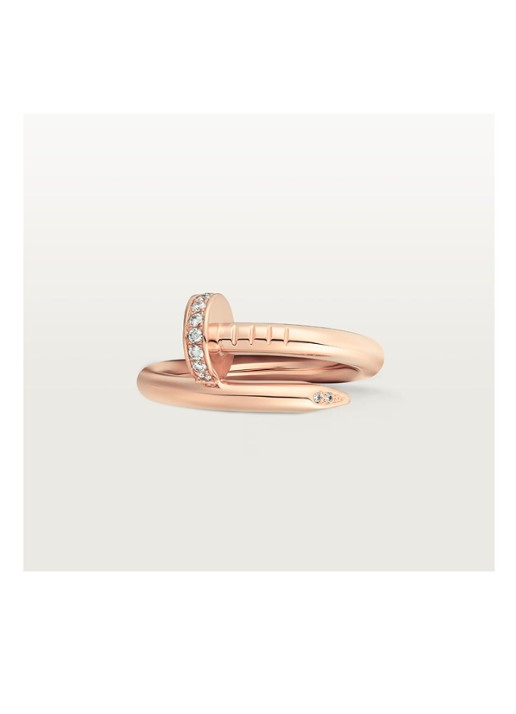 Cartier Juste un Clou ring, klassiek model van 18 karaat roségoud met 0.13 ct diamant CRB40948 - detail 3 roségoud
