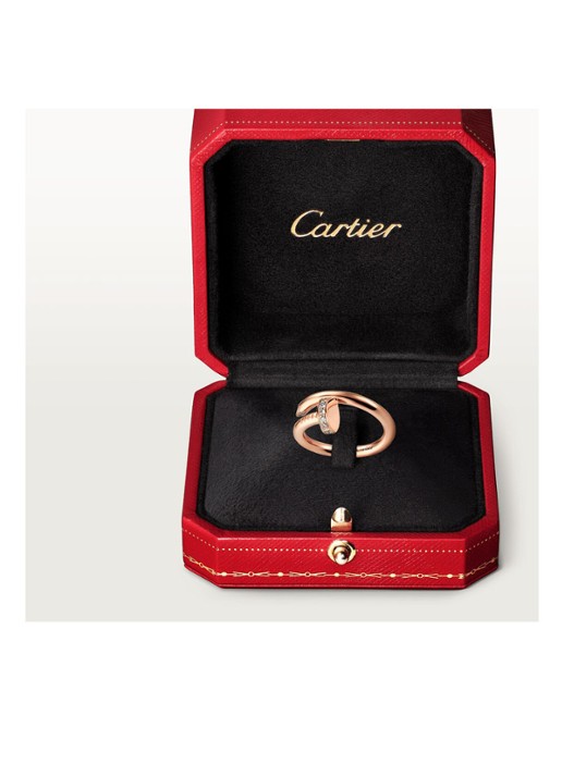Cartier Juste un Clou ring, klassiek model van 18 karaat roségoud met 0.13 ct diamant CRB40948 - detail 5 roségoud