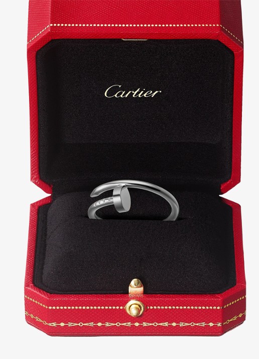 Cartier Juste un Clou ring, small model van 18 karaat witgoud CRB42260 - detail 6 witgoud