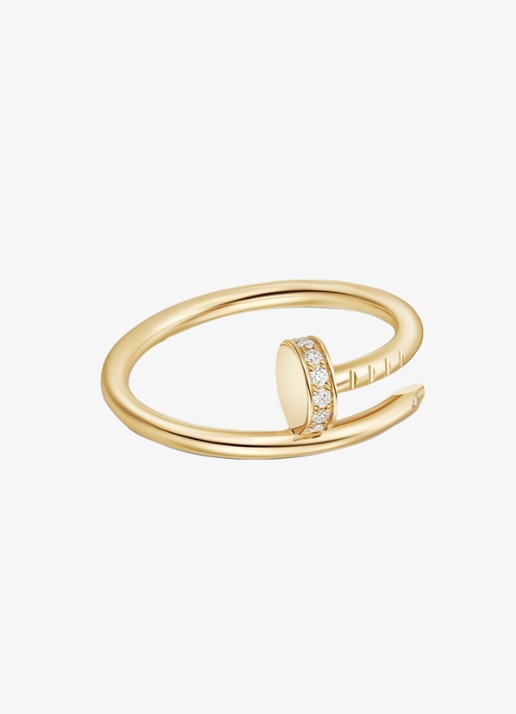 Cartier Juste un Clou ring van 18 karaat geelgoud met 0,08 ct diamant CRB42449 - detail 3 geelgoud