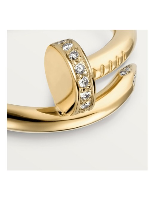 Cartier Juste un Clou ring van 18 karaat geelgoud met 22 briljant geslepen diamanten CRB4216900 - detail 4 geelgoud