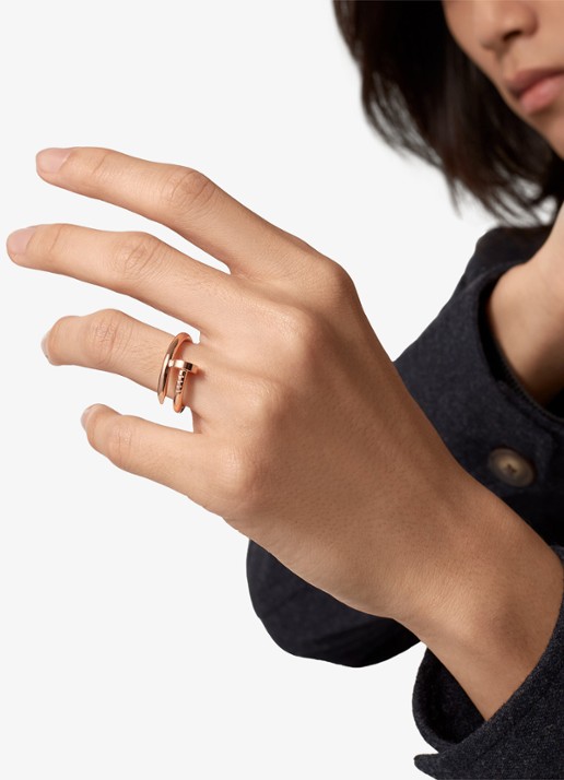 Cartier Juste un Clou ring van 18 karaat roségoud CRB40925 - voorkant 3 roségoud