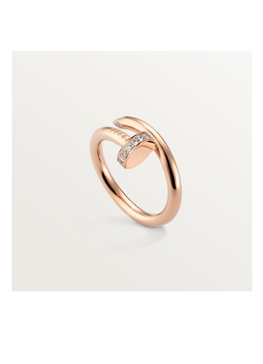 Cartier Juste un Clou ring van 18 karaat roségoud met 22 diamanten CRB4094800 - voorkant 7 roségoud