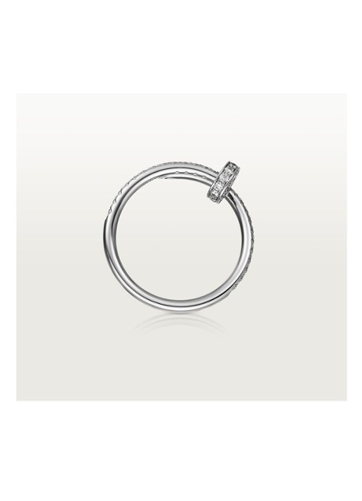 Cartier Juste un Clou ring van 18 karaat witgoud en 53 diamanten CRB4231600 - detail 6 witgoud