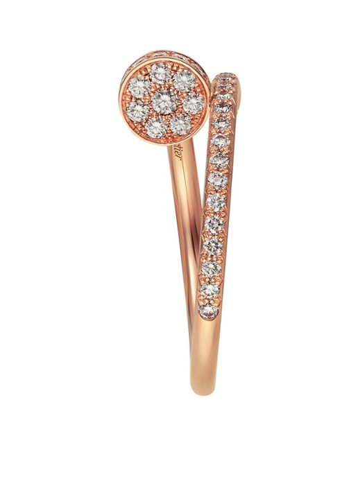 Cartier Juste un Clou ring van 18k roségoud met 53 diamanten CRB4231400 - detail 4 roségoud