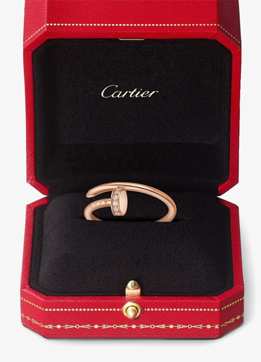 Cartier Juste un Clou small ring van 18 karaat roségoud en diamanten CRB42448 - detail 4 roségoud