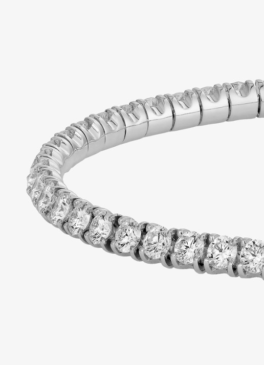 Cartier Lignes Essentielles armband van 18 karaat witgoud met 3.34 ct diamant CRN67079 - detail 3 witgoud