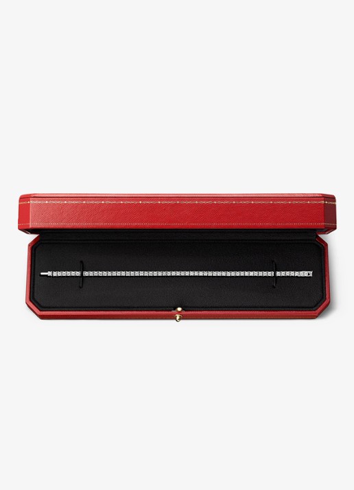 Cartier Lignes Essentielles armband van 18 karaat witgoud met 4.68 ct diamant CRN6708017  - detail 5 witgoud