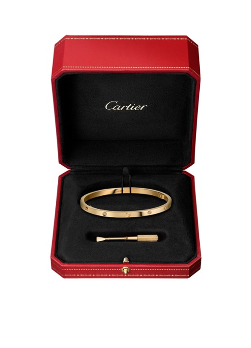 Cartier LOVE armband small van 18 karaat geelgoud met 6 diamanten CRB6047215 - detail 6 geelgoud