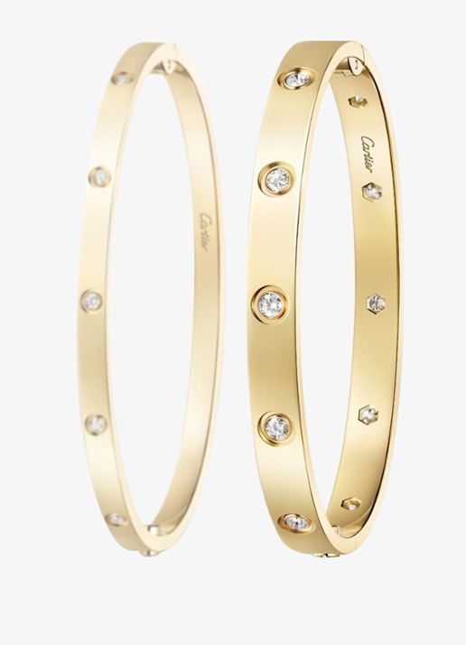 Cartier LOVE armband van 18 karaat geelgoud met 10 diamanten CRB6082415 - detail 4 geelgoud