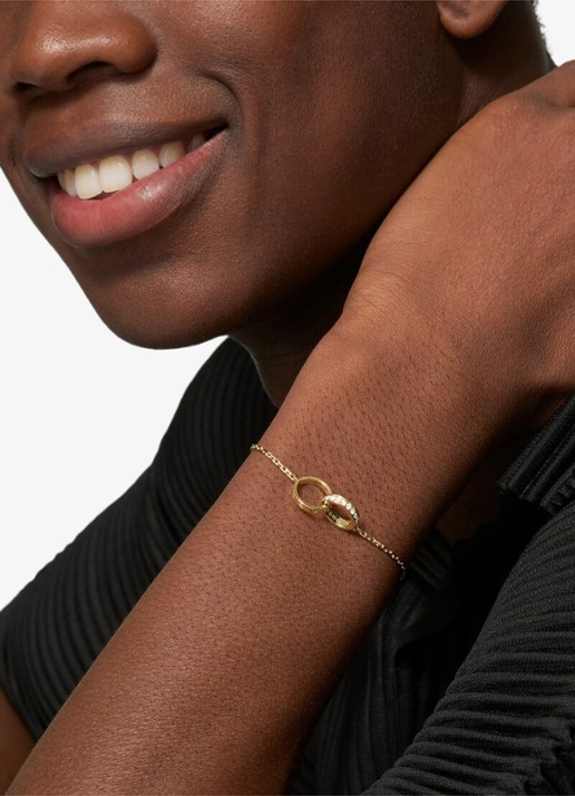 Cartier LOVE armband van 18 karaat geelgoud met 18 diamanten CRB6084300 - detail geelgoud