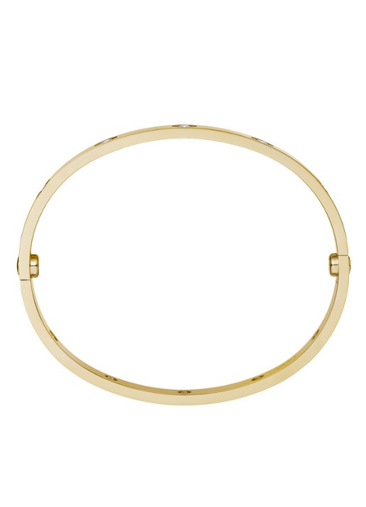 Cartier LOVE armband van 18 karaat geelgoud met diamanten CRB6070300 - detail geelgoud