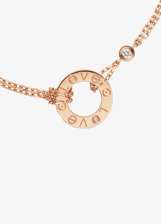Cartier LOVE armband van 18 karaat roségoud met 0.03 ct diamant CRB6063600 - detail 3 roségoud