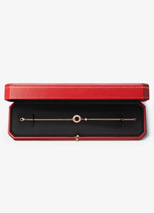 Cartier LOVE armband van 18 karaat roségoud met 0.03 ct diamant CRB6063600 - detail 5 roségoud