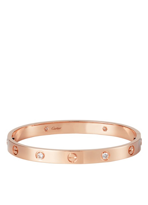 Cartier LOVE armband van 18 karaat roségoud met diamanten CRB6069900