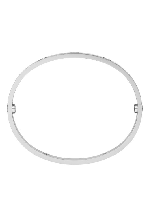 Cartier LOVE armband van 18 karaat witgoud met diamanten CRB6070100 - detail 4 witgoud