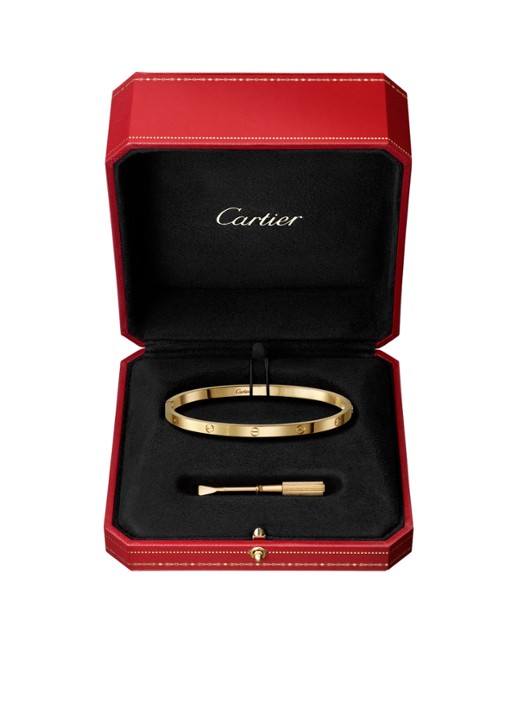 Cartier Love armband van 18k geelgoud CRB6047500 - detail geelgoud