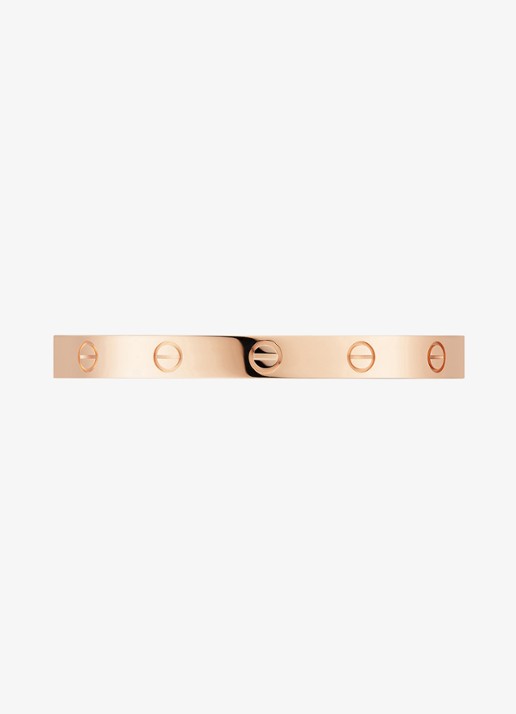 Cartier LOVE bangle, open, klassiek model van 18 karaat roségoud CRB6032617 - achterkant 6 roségoud