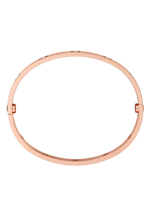 Cartier LOVE bangle van 18 karaat roségoud met 10 diamanten CRB6047900 - detail 7 roségoud