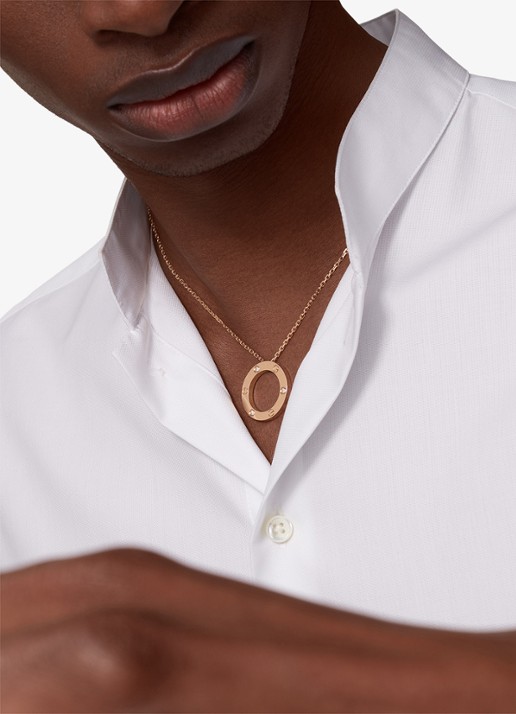 Cartier LOVE ketting van 18 karaat roségoud met 0.07 ct diamant CRB7014700 - voorkant 8 roségoud