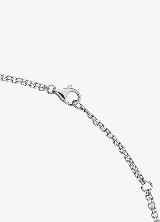 Cartier LOVE ketting van 18 karaat witgoud met 0.03 ct diamant CRB72194 - detail 7 witgoud