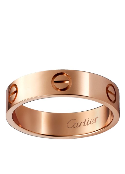 Cartier LOVE ring, klassiek model CRB4084800 - voorkant roségoud