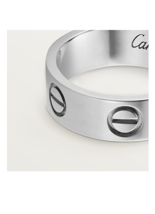 Cartier LOVE ring, klassiek model van 18 karaat witgoud CRB40847 - detail 3 witgoud